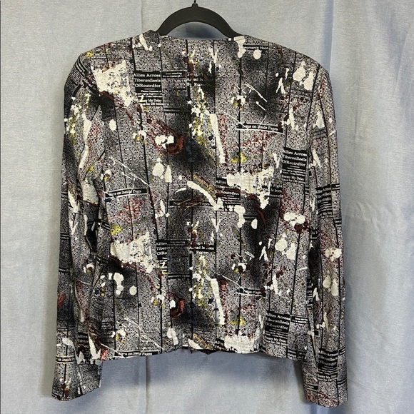 Joseph Ribkoff Multicolor Abstract Women's Blazer - Picture 6 of 8